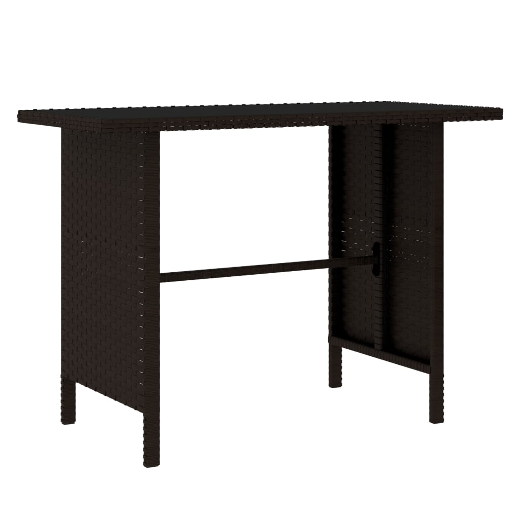 -Delige Loungeset Poly Rattan Bruin