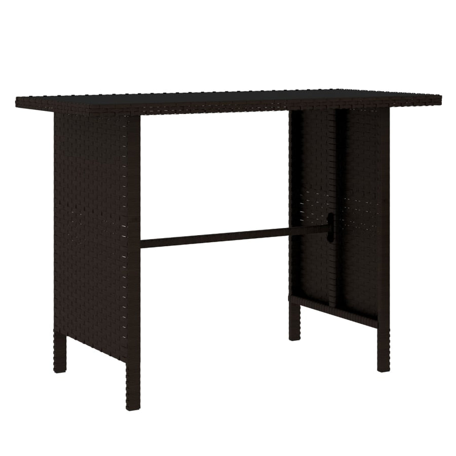 -Delige Loungeset Poly Rattan Bruin