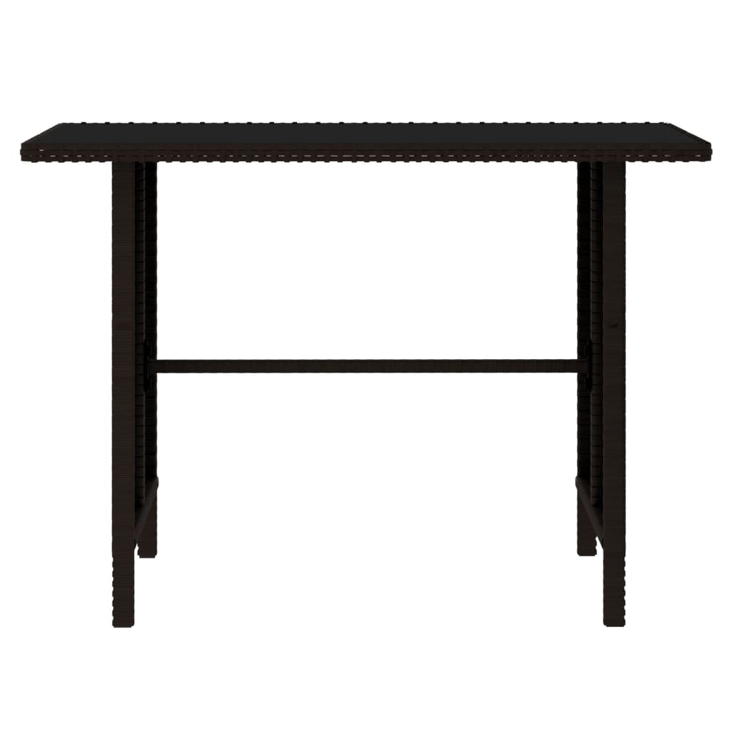 -Delige Loungeset Poly Rattan Bruin