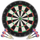 Dartbord sisal 45x3.8 cm met 6 darts
