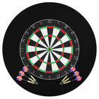 Professional dartboard with 6 darts and sisal surround