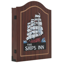 Dartbord Professioneel Met Kast En 6 Darts Sisal