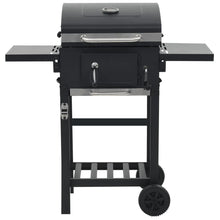 Houtskoolbarbecue Met Onderplank Zwart