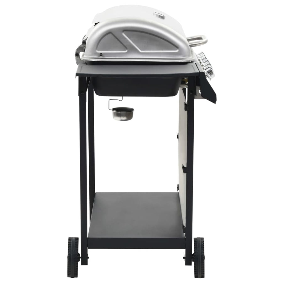 Gasbarbecue Met 6 Kookzones Roestvrij Staal Kleurig Zilver en zwart