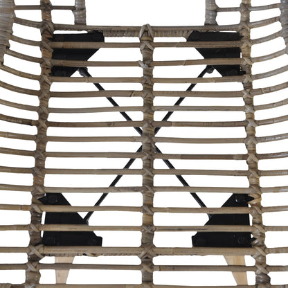 Eetkamerstoelen Natuurlijk Rattan 4 Bruin