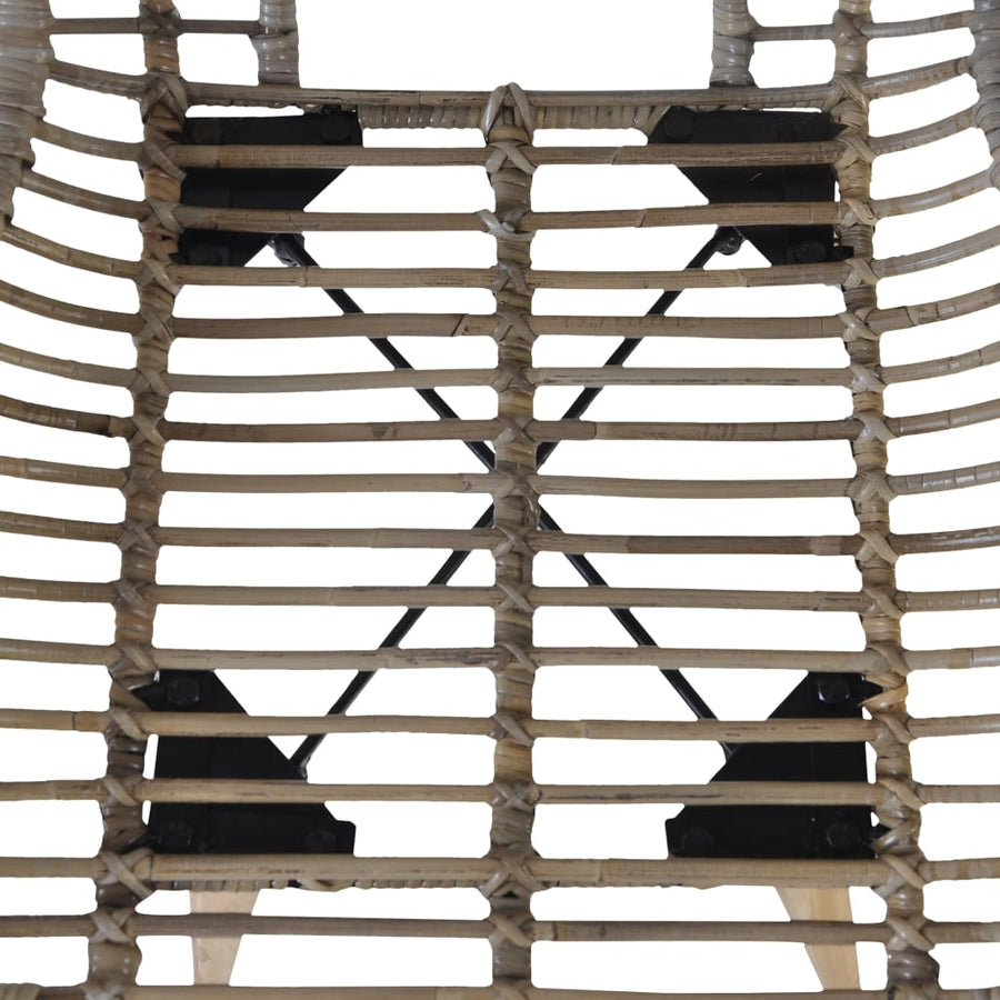 Eetkamerstoelen Natuurlijk Rattan 4 Bruin