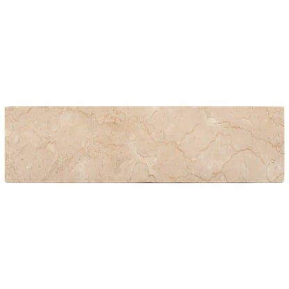 Gootsteen 45x30x12 cm marmer hoogglans crèmekleurig Crème