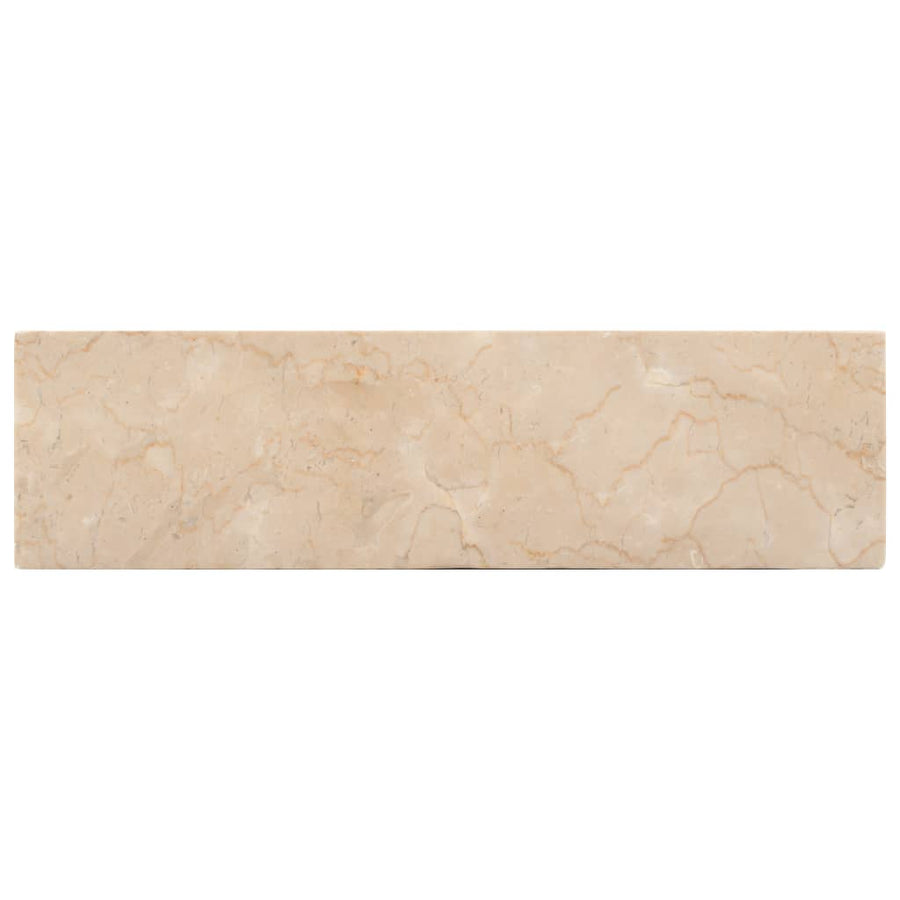 Gootsteen 45x30x12 cm marmer hoogglans crèmekleurig Crème