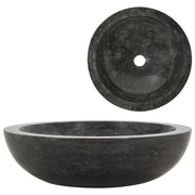 Sink Ø40x12 cm marble grey