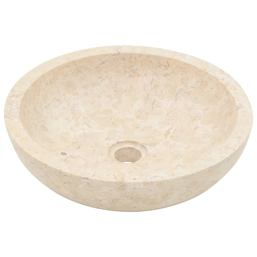 Gootsteen 40x12 cm marmer crème Crème