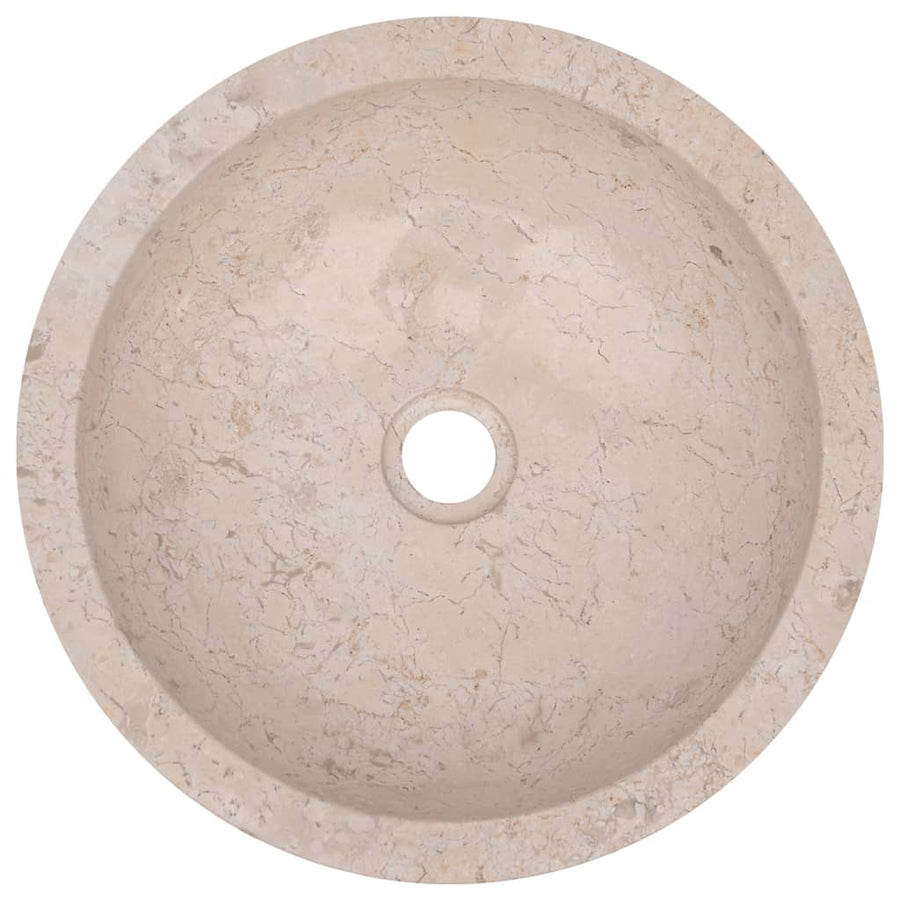 Gootsteen 40x12 cm marmer crème Crème