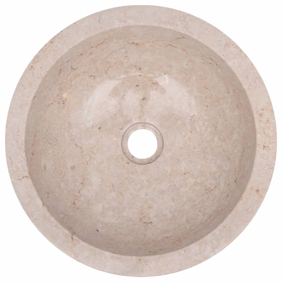 Gootsteen 40x12 cm marmer crème Crème