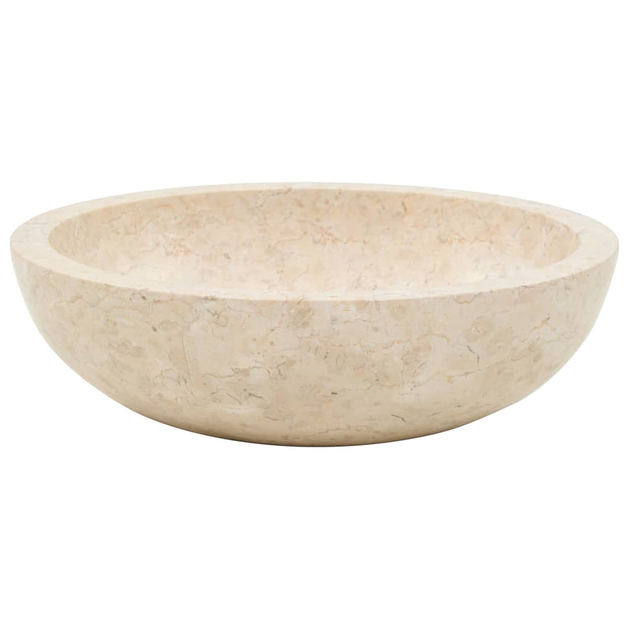 Gootsteen 40x12 cm marmer crème Crème