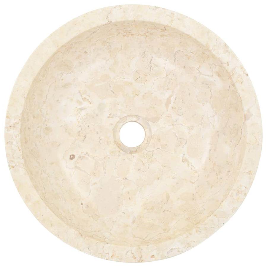 Gootsteen 40x12 cm marmer crème Crème