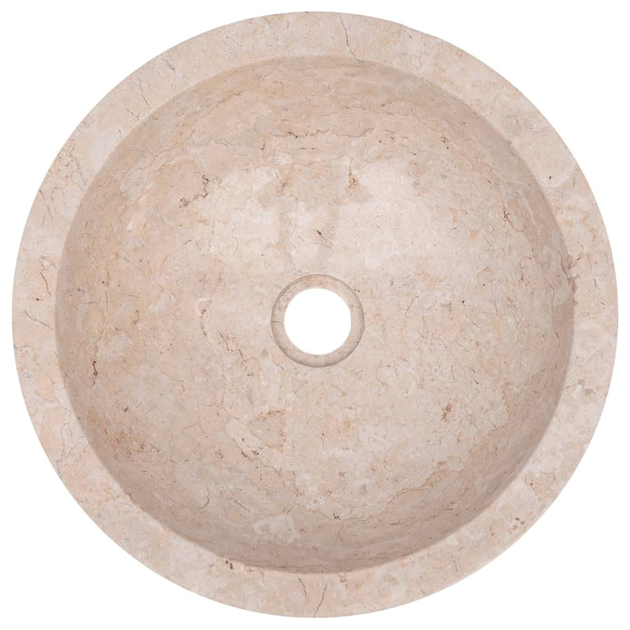 Gootsteen 40x12 cm marmer crème Crème