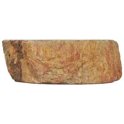 Wastafel 45X35X15 Cm Fossielsteen Crème