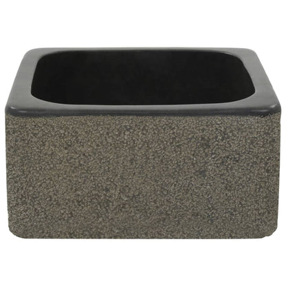 Gootsteen 30X30X15 Cm Riviersteen Zwart 30 x 30 x 15 cm