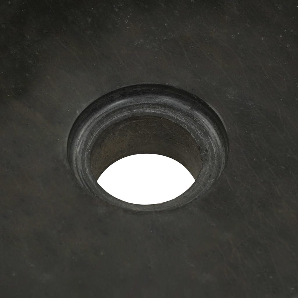 Gootsteen 30X30X15 Cm Riviersteen Zwart 30 x 30 x 15 cm