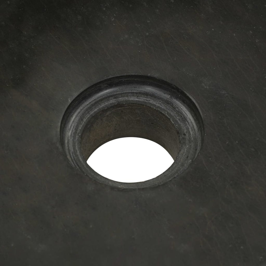 Gootsteen 30X30X15 Cm Riviersteen Zwart 30 x 30 x 15 cm