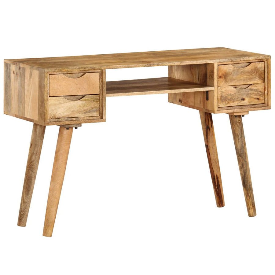 Schrijftafel 115x47x76 cm massief mangohout