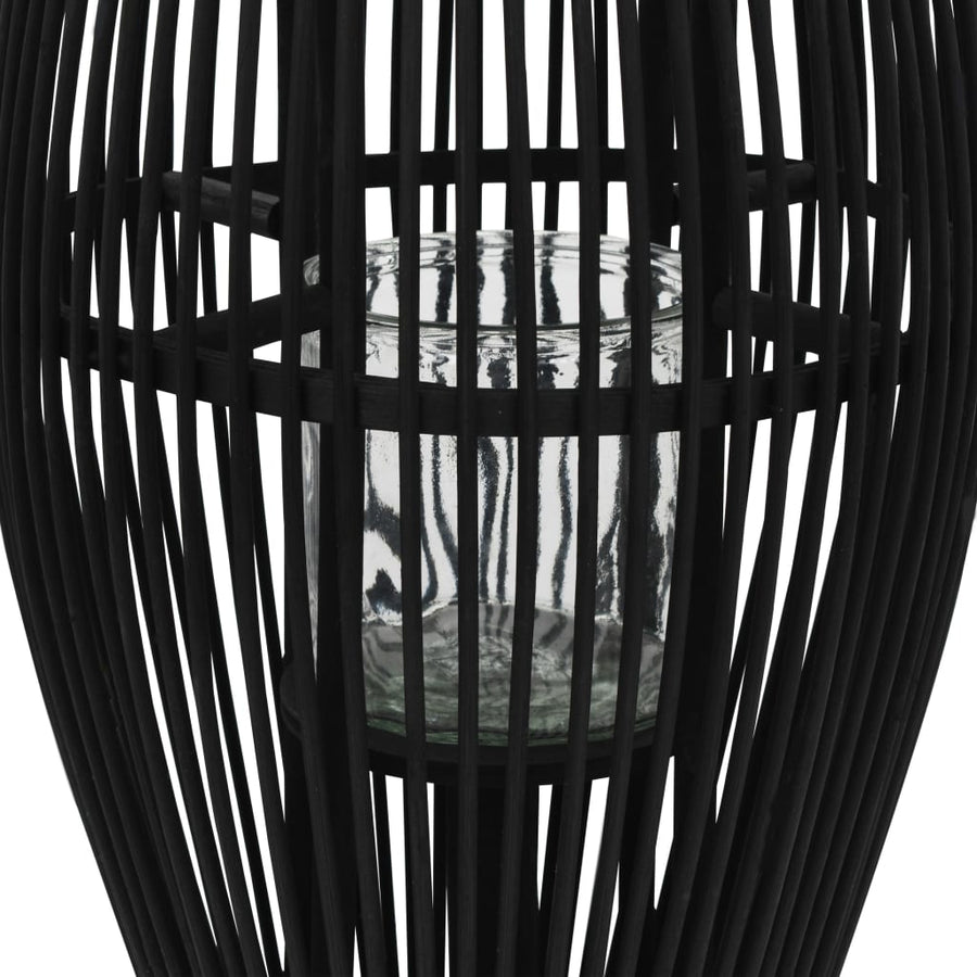 Lantaarnhouder Hangend Bamboe Zwart 95 cm