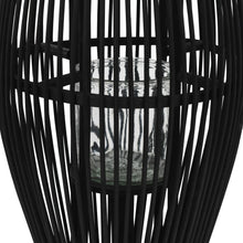 Lantaarnhouder Hangend Bamboe Zwart 60 cm