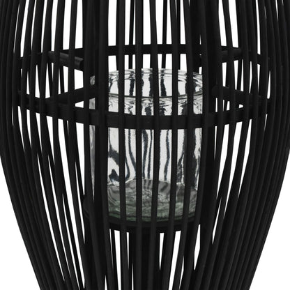 Lantaarnhouder Hangend Bamboe Zwart 60 cm