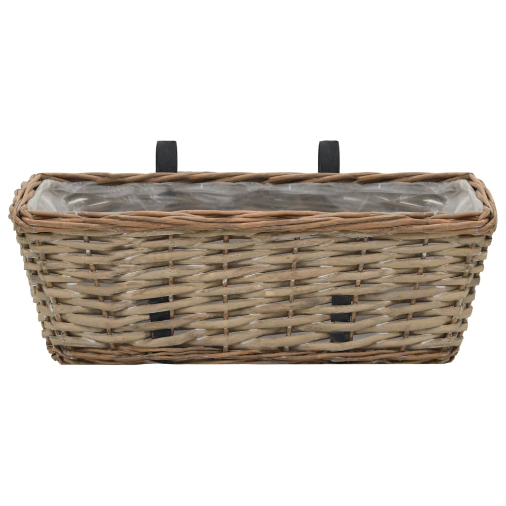 Balkonbakken 40 Cm Wicker Met Pe-Voering 40 x 16 x 13 cm