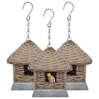 Birdhouses 3 pcs wicker