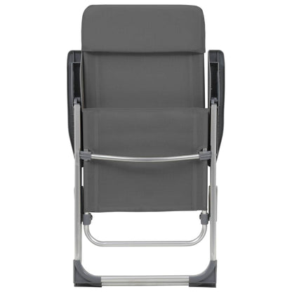 Campingstoelen Inklapbaar Aluminium 4 Grijs
