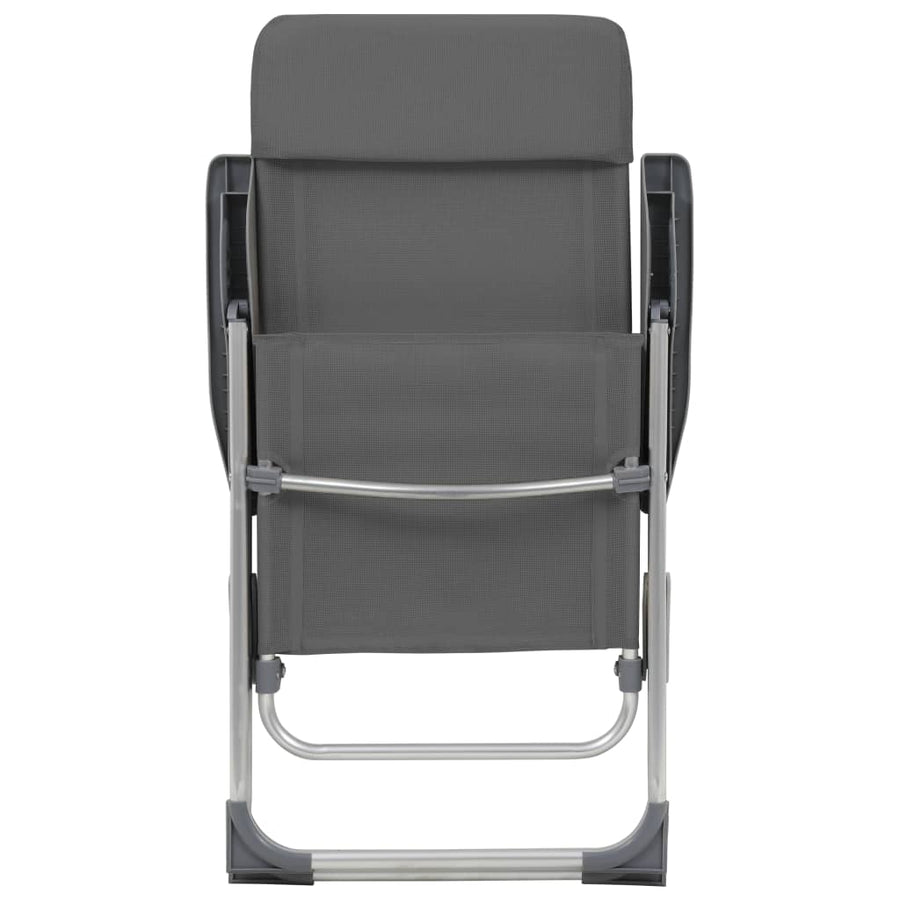 Campingstoelen Inklapbaar Aluminium 4 Grijs