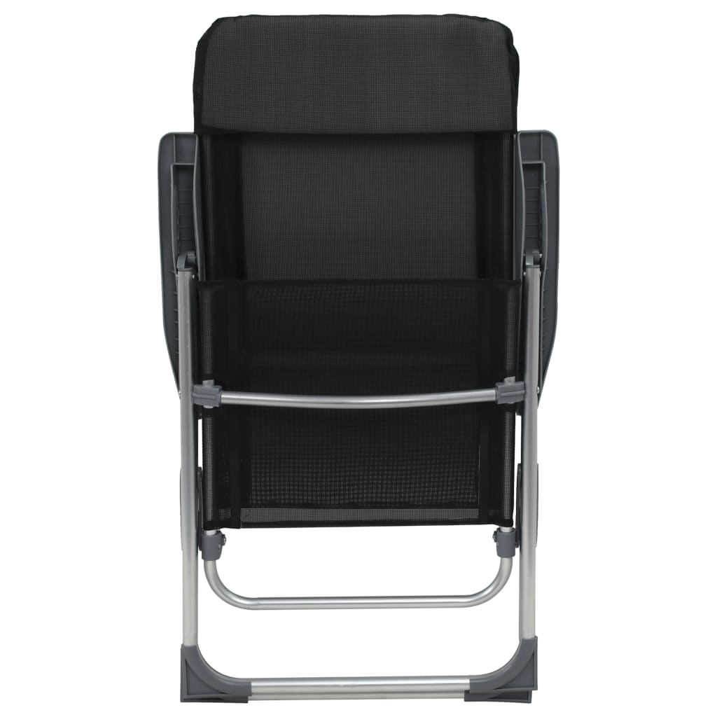 Campingstoelen Inklapbaar Aluminium St 4 Zwart
