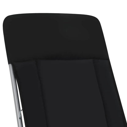 Tuinstoelen Met Kussen Inklapbaar Zwart