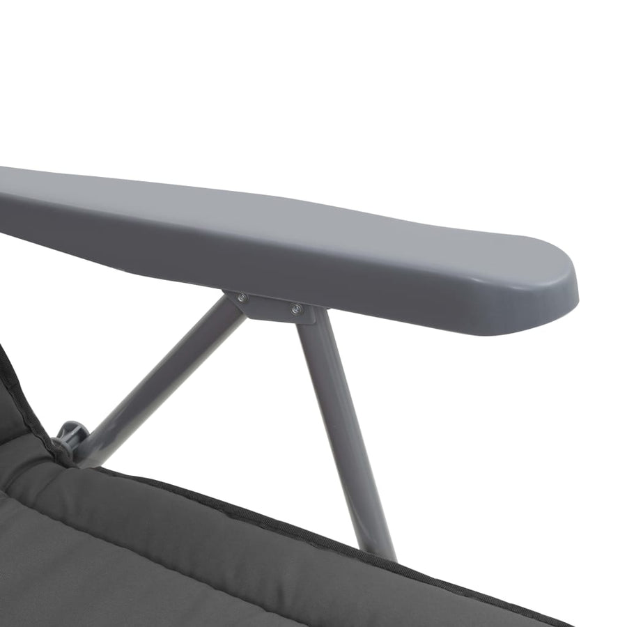 Tuinstoelen Met Kussen Inklapbaar Grijs