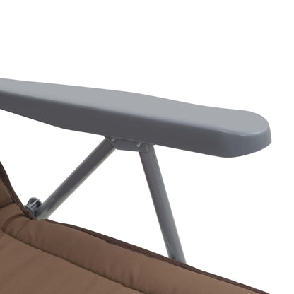 Tuinstoelen Met Kussen Inklapbaar Bruin