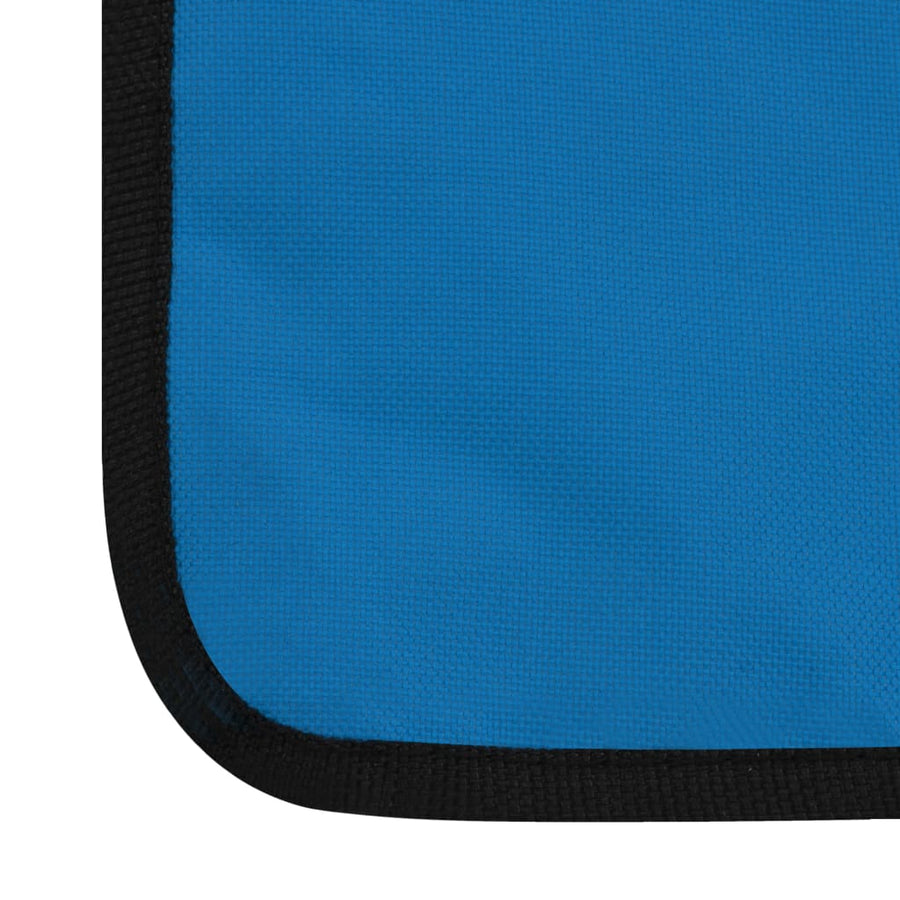 Strandmatten Inklapbaar Staal En Stof Blauw