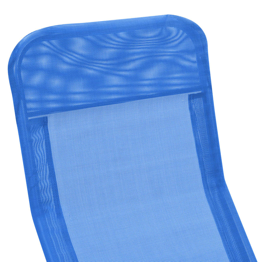Ligbedden Inklapbaar Textileen Blauw