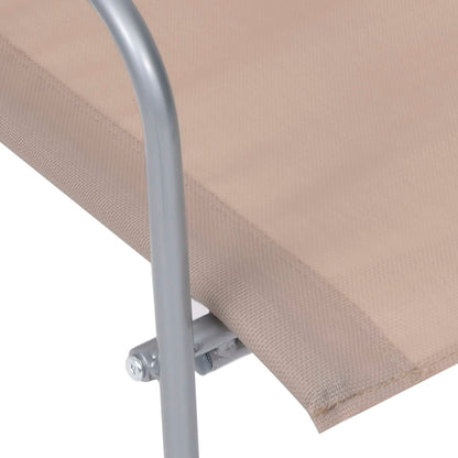 4-Delige Loungeset Stof En Staal Taupe