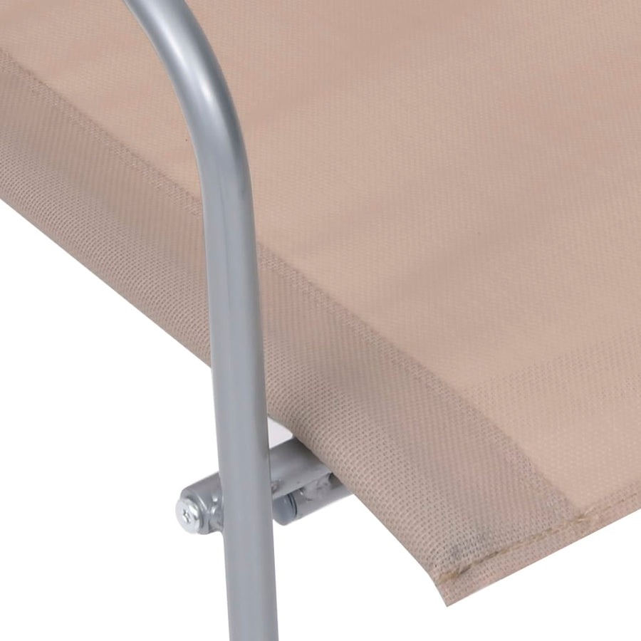 4-Delige Loungeset Stof En Staal Taupe