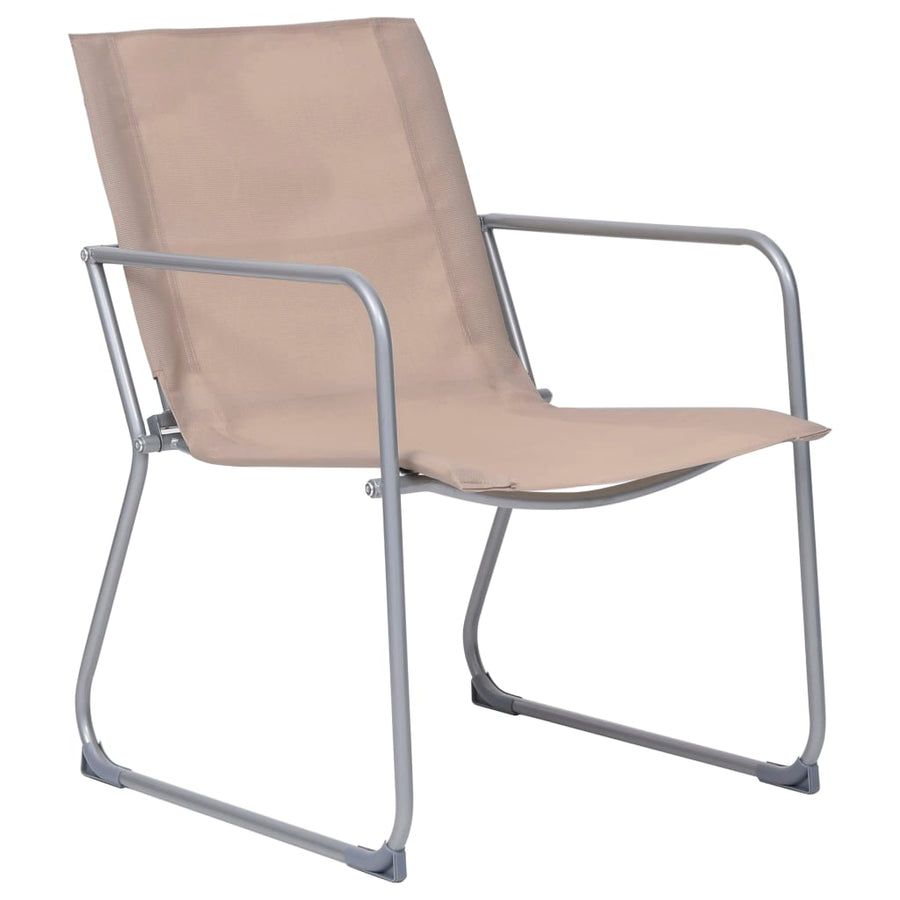 4-Delige Loungeset Stof En Staal Taupe