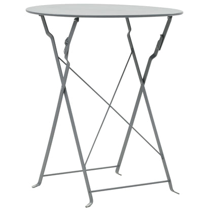 -Delige Bistroset Staal Grijs