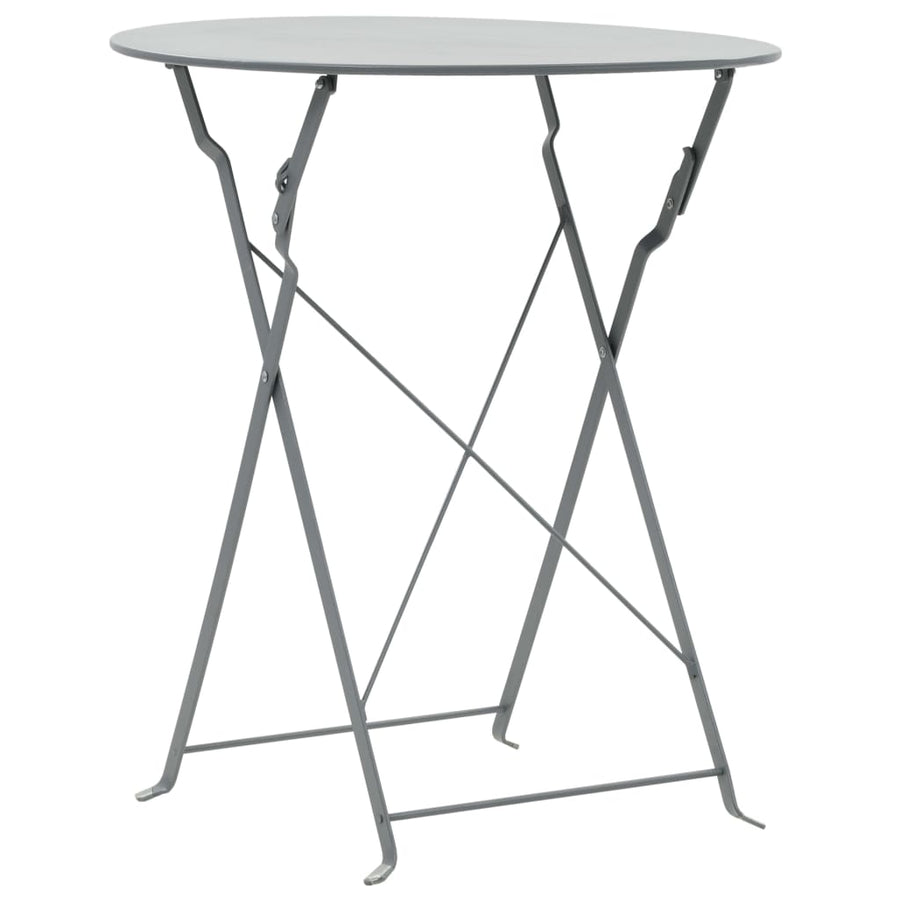 -Delige Bistroset Staal Grijs