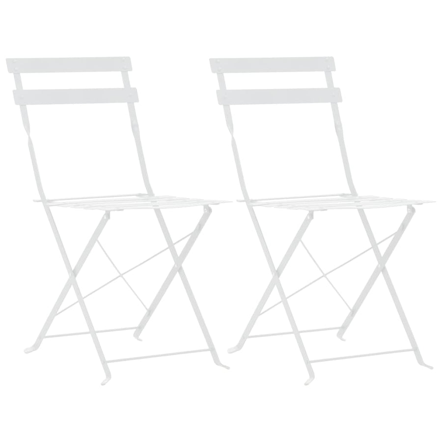 3-Delige Bistroset Staal Wit