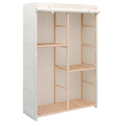 Kledingkast 110x40x170 cm massief vurenhout wit