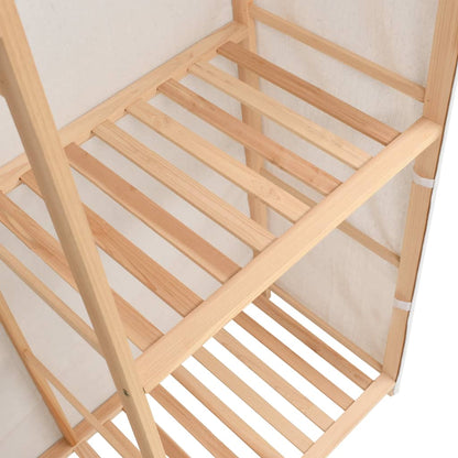 Kledingkast 3-Laags 0X40X70 Cm Wit