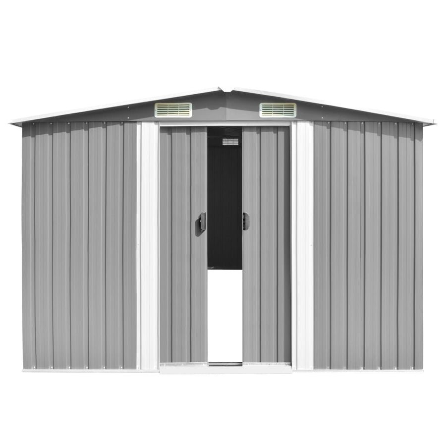 Tuinschuur Metaal 257 x 298 x 178 cm Grijs