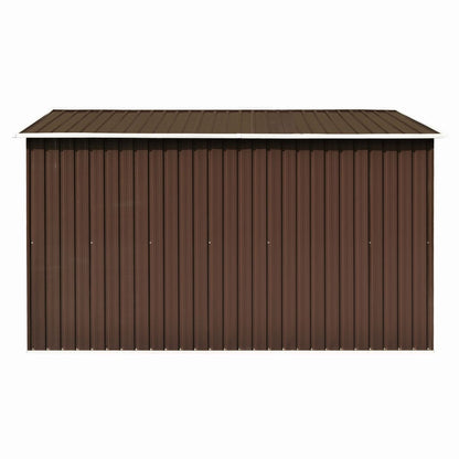 Tuinschuur Metaal 257 x 298 x 178 cm Bruin