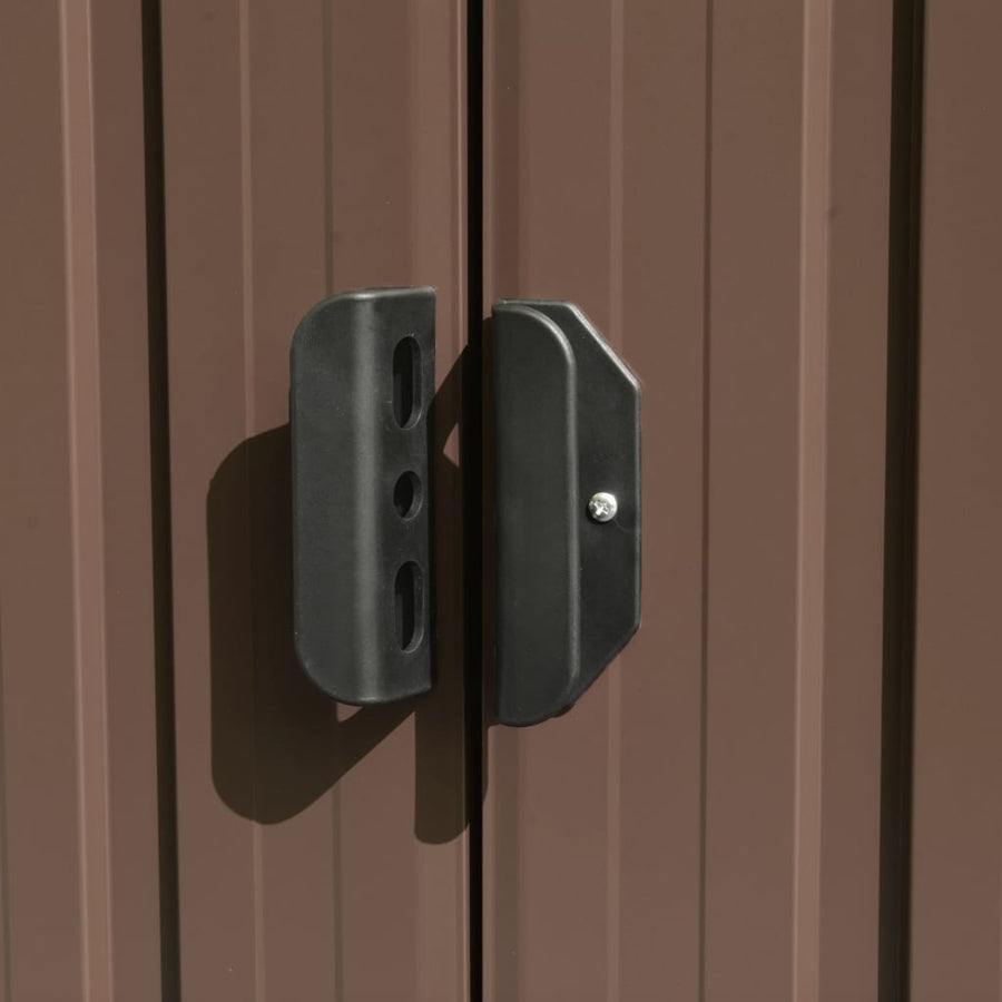 Tuinschuur Metaal 257 x 298 x 178 cm Bruin