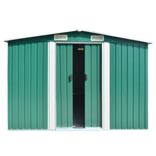 Tuinschuur Metaal 257 x 392 x 181 cm Groen