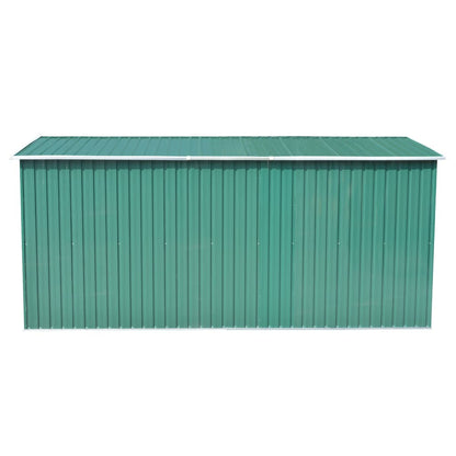 Tuinschuur Metaal 257 x 392 x 181 cm Groen